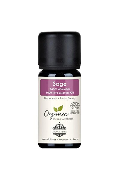 Generic Brand Aroma Tierra Organic Sage Essential Oil 10ml - 100% Pure & Natu...