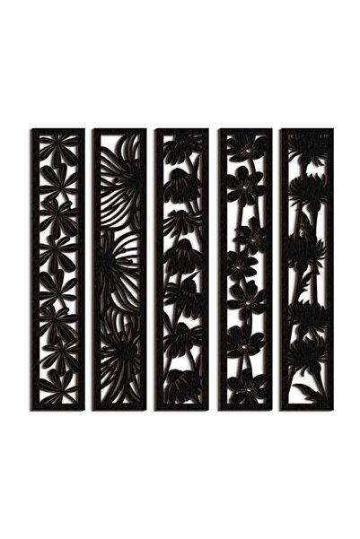 Generic Blulu 5 Pieces Wooden Wall Art Hollow Wall Decor Wood Wall Accents Th...