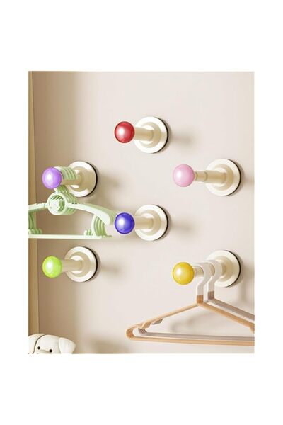Generic 6PCS Space Saving Hangers, No Drill Adjustable Clothes Hanger Organiz...