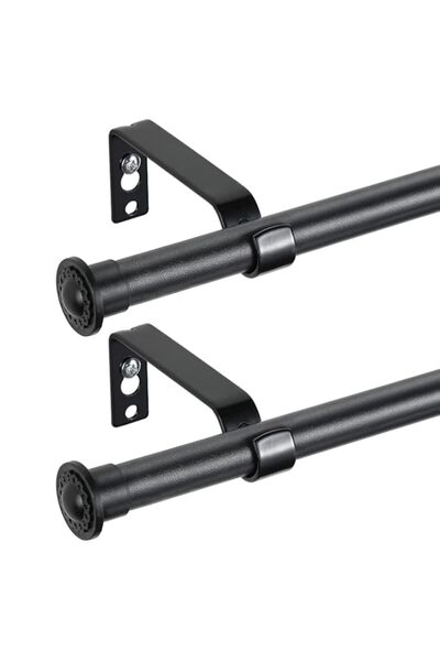 Generic Brand YeYeBest Curtain Rod 2 Pack - 66" to 144" for Windows Long Curt...