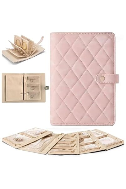 Generic Brand Travel Jewellery Case for Women – PU Leather Quilted Organizer ...