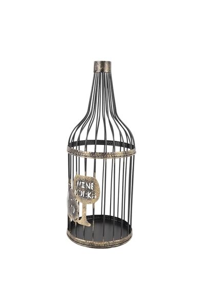 Generic Brand Cryfokt Metal Wine Cork Holder, Decorative Vino Cork Storage Bo...