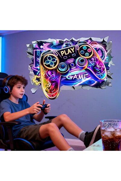 Generic Brand Game Controller Wall Decals for Boys: Gamer Theme Peel and Stic...