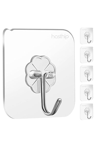 Generic HASTHIP® 5 Pack self Adhesive Hooks for Hanging Wall Hooks Removable ...