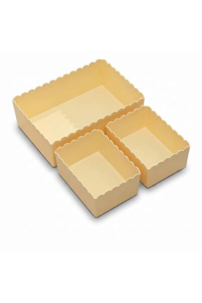Generic 3 Pcs Plastic Desktop Storage Box, Cosmetic Storage Baskets for Dormi...