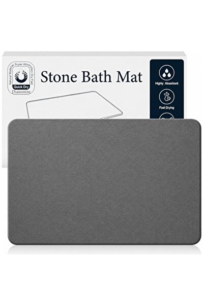 Generic Stone Bath Mat 23.5" x 15.5", Quick Drying Diatomaceous Earth Bathroo...