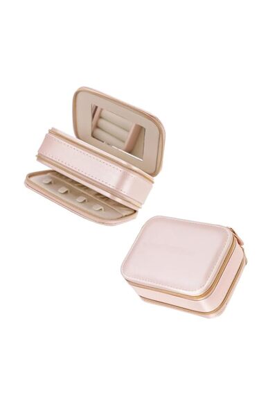 Generic Brand Portable Jewelry Organizer for Women - Double Layer Travel Case...