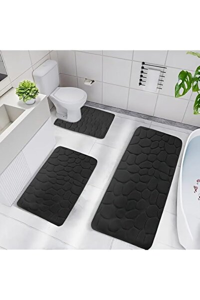 Generic Brand 【3-Piece Set】Bathroom Rug Memory Foam Mat - Ultra Soft Non-Slip...