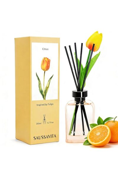 Generic Brand Reed Diffusers Set, 200 ml / 6.8 oz Citrus Scented Diffuser wit...