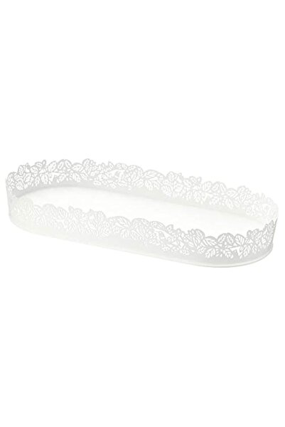Generic Brand Home Room Décor Accessory Candle Dish, Oval White, 35X15 Cm