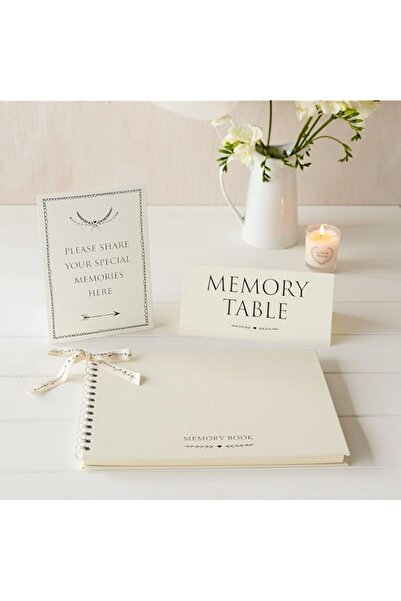 Generic Brand ANGEL & DOVE A4 Luxury Ivory Memory Book & 2 Sign Set - for Fun...