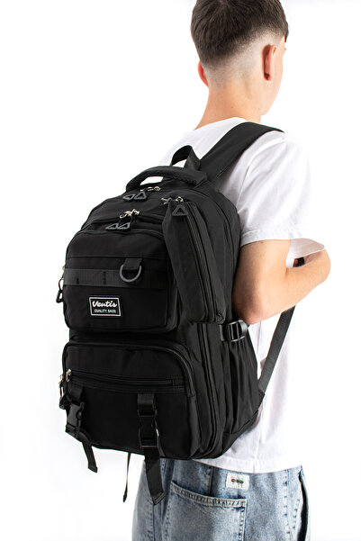 ventis qualty – School Bag Waterproof Clinker Fabric Unisex Backpack Model (7C)