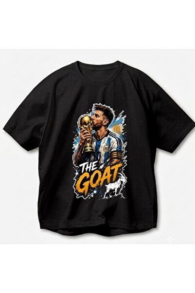SVART WEAR Messi Argentina Unisex Oversize 100% Cotton T-Shirt