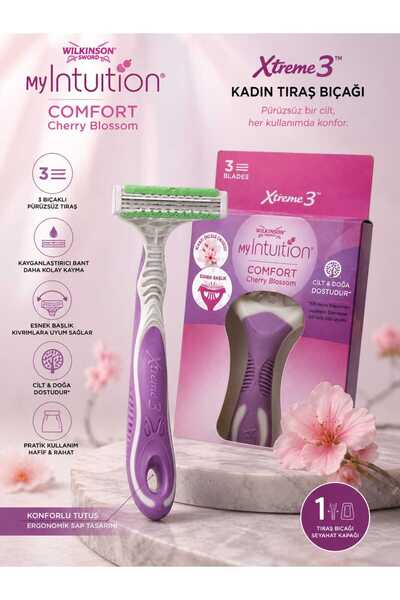 Wilkinson Sword Xtreme 3 Kadın Tıraş Bıçağı 3 Bıçaklı Pürüzsüz Tıraş Kiraz Çi...