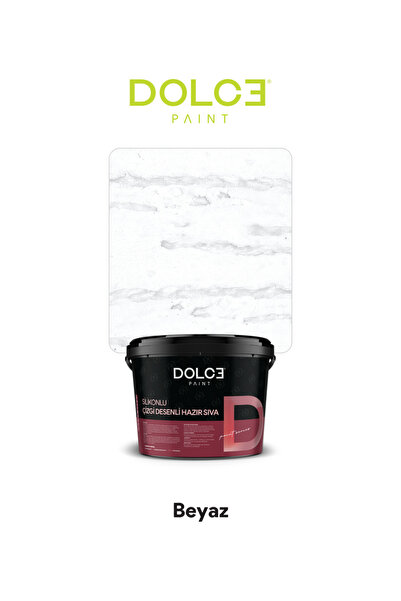 dolce boya Dolce Çizgi Desenli Hazır Sıva — Silikonlu, Su İtici Dış Cephe Dek...