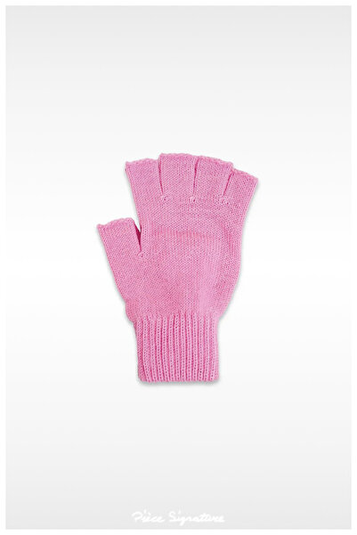 PIECE SIGNATURE New Autumn and Winter, Solid Color Windproof Acrylic Cut Fing...