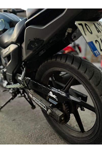 Genel Markalar YSN TVS RAİDER 125 CC ÖZEL ÜRETİM ZİNCİR KORUMA SİYAH (AT LOGO...