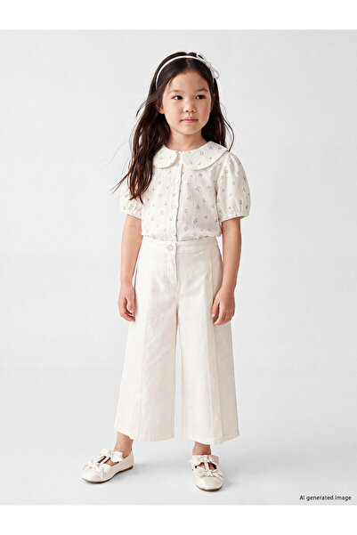 LC Waikiki Nevavm girl's linen-look trousers: the difference that matters.