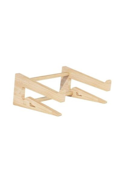 Generic POPETPOP Laptop Stand Wooden Laptop Riser for Desk Ergonomic Heighten...