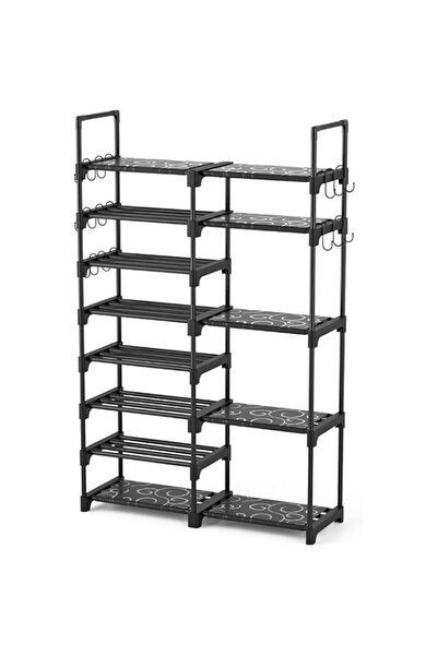 Generic 10 Tier Shoe Rack High Shoe Rack StorageMetal Space Saving，Metal Narr...