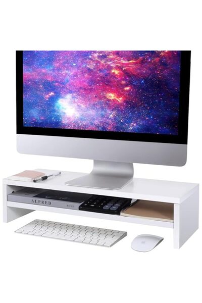 Generic BEYGORM Monitor Stand Riser, 2 Tiers Screen Stand for Laptop Computer...