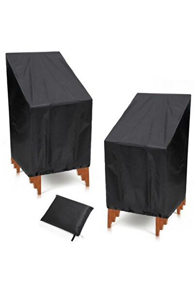 Generic NA Outdoor Garden Chair Cover 2 Packs, High Back Patio Stacking Chair...