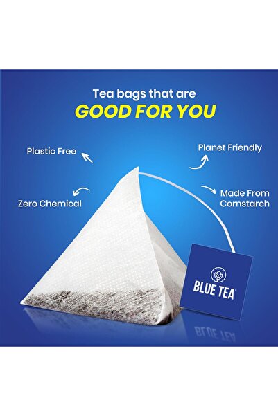 BLUE TEA زهرة البازلاء الفراشية المجففة - 10 أكياس شاي هرمية الشكل |   100% عضوي - مباشرة من المصدر |   يُصنع الشاي الأزرق الطبيعي، والشاي الأرجواني، والمشروبات المثلجة، والكوكتيلات، والموكتيلات. |   سحاب عالي الجودة - غير معدل وراثيًا
