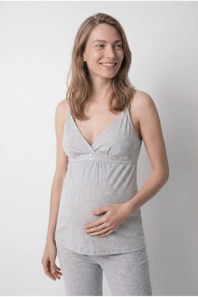 Women'secret Grey maternity long pyjamas