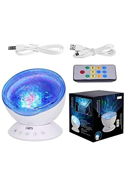 Generic Remote Control Ocean Wave Projector 12 LED 7 Colours Night Light with...