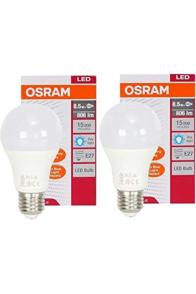 Generic OsRAM Led Bulb - E27 8.5 W Cool Day White (6500K) Light 2Pc Set Promo...