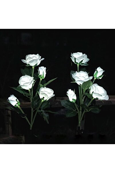 Generic Solar Garden Rose Lights, 2 Pack Realistic Solar Outdoor Flower Light...