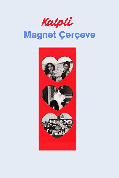 ArtDropsco Kalpli Magnet Fotoğraf Çerçevesi – Kırmızı