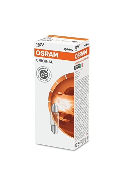 Generic Osram C3W SV78 Original Festoon Lamp, 12V, 3W