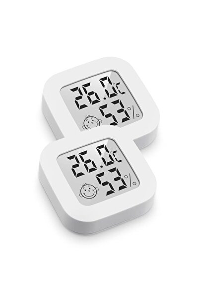 Generic Indoor Thermometer 2 Pack, Humidity Gauge Meter Digital Hygrometer Ro...