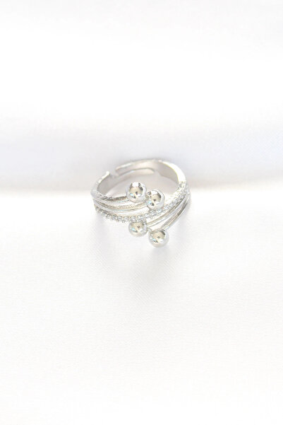 online kapsulavm avm alışveriş Topçuk Model Zircon Stone Silver Color Adjusta...