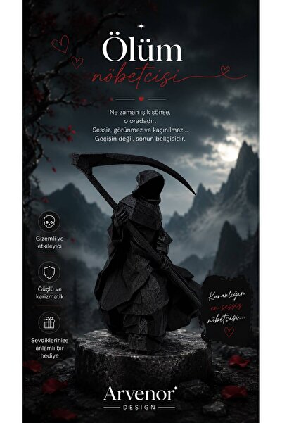 Ölüm Nöbetçisi | 15cm | Dekoratif Biblo | 3D Baskı