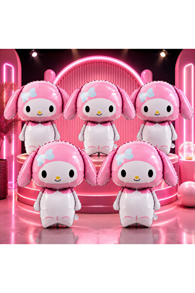 Kuzey Vip High Quality 5Pcs Giant My Melody Foil Balloon 65 cm My Melody Ball...