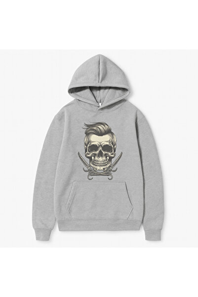 JANTIL MODA Unisex oversize dukserica sa kapuljačom od flisa sa tri niti, ken...