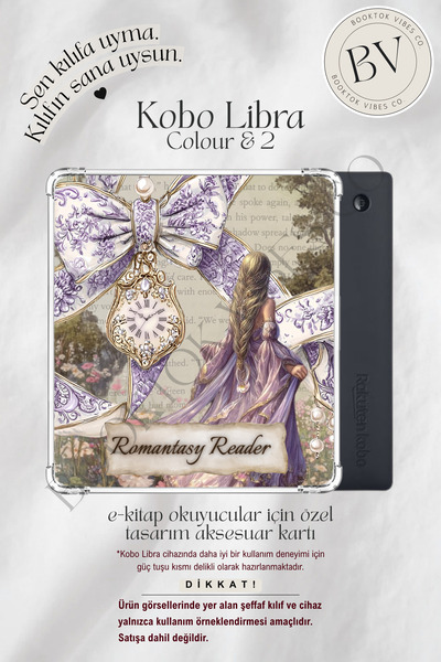 BookTok Vibes Co. Romantasy Reader Insert - Kindle ve Kobo E-Kitap Okuyucular...
