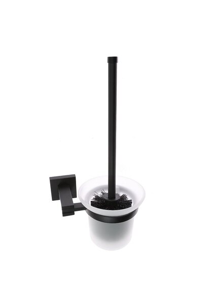 OEM Perie WC Kadda Troll 66390, suspendat, metal + sticla, negru, 32 x 16 x 1...