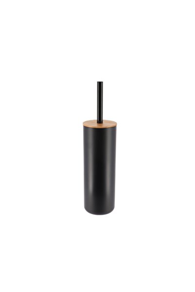 OEM Perie WC Tendance CR6674237, plastic + bambus, finisaj negru, 37.2 x 9 x ...