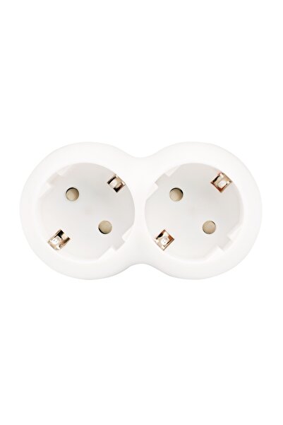 OEM Adapter 2 sockets Hoff Line, 16A, white