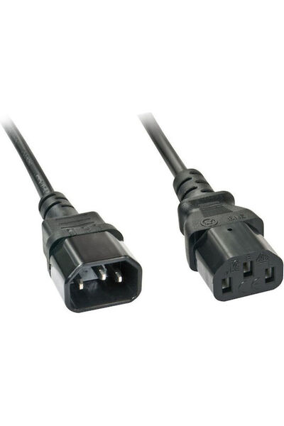 LİNDY Καλώδιο IEC C14 - IEC C13 5μ Μαύρο (30333)