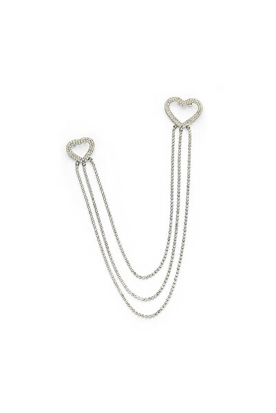 Twist STRASS TAŞLI KALP BROŞ