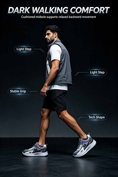NajdEva Shop Men White & Blue Color Block Mesh Sneakers, 5cm Thick Cushion Midsole Height Increasing Lace-Up Sport Walking Shoes with Non-Slip Grip Outsole