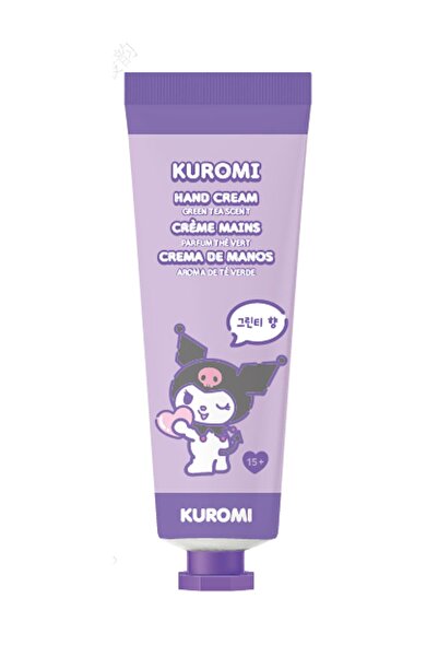 SANRIO Lisanslı Kuromi Yeşil Çay Kokulu El Kremi – Taşınabilir Günlük El Bakımı