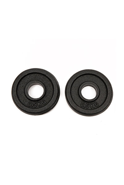Worqout Discuri de greutate din fier de 0,5 kg x 2 buc.