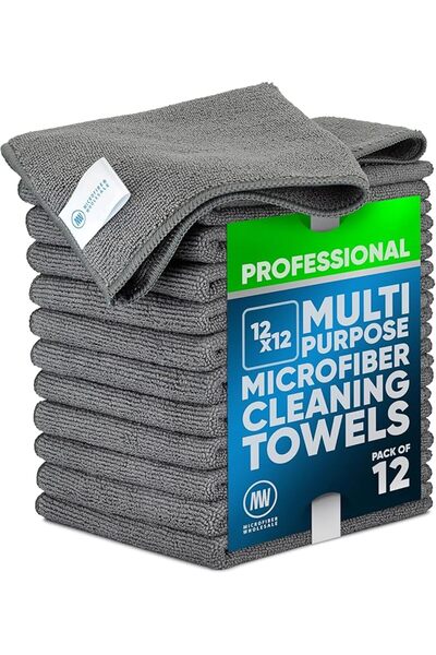 GENERAL Multi-Purpose Microfiber Cleaning Cloths 30.5X30.5Cm Cleaning Cloths ...
