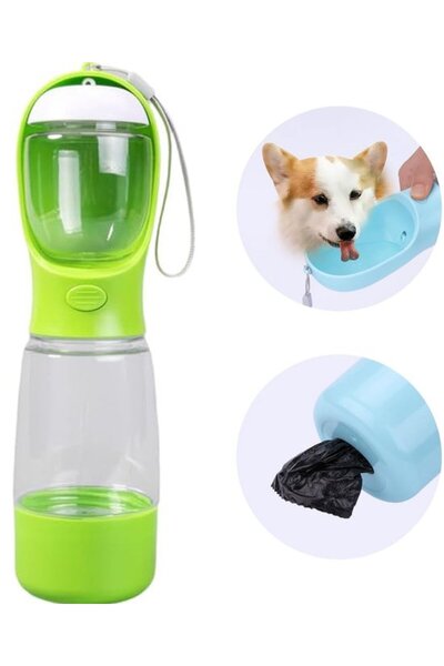 Generic Brand 2-in-1 water bottle 550ml + 100g food.