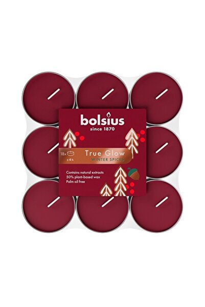 Bolsius Set 2 x 18 Lumanari Pastila Bolsius, Winter Spices, Timp Ardere 4 Ore...